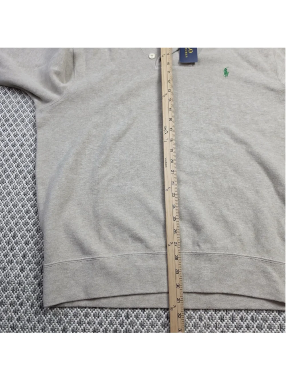 Polo Ralph Lauren Mens XL Shawl Collar Sweater NWT 100% Cotton Tan Pullover